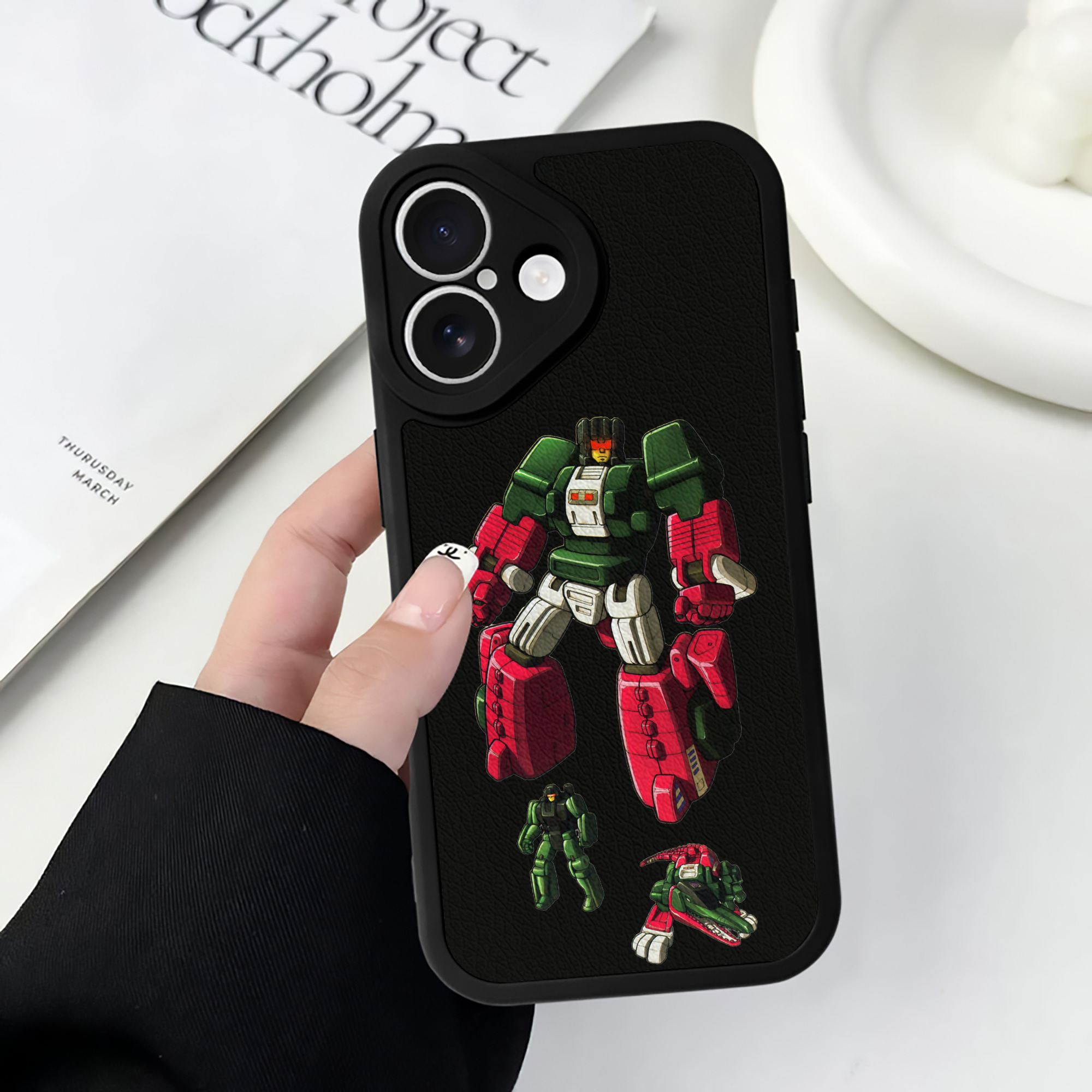 （画像用）  【iPhone 16シリーズ対応】シリコンスマホケース（レザー調） 材質：シリコン